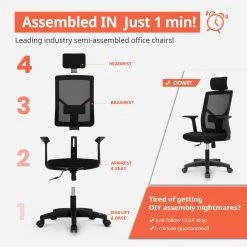 Neo Chair M-Series MK10H Black (MS-M10H-BK)