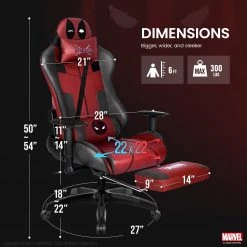 Neo Chair PRIME Deadpool Edition [Footrest Ver.] (MV-ARC-DP-R)