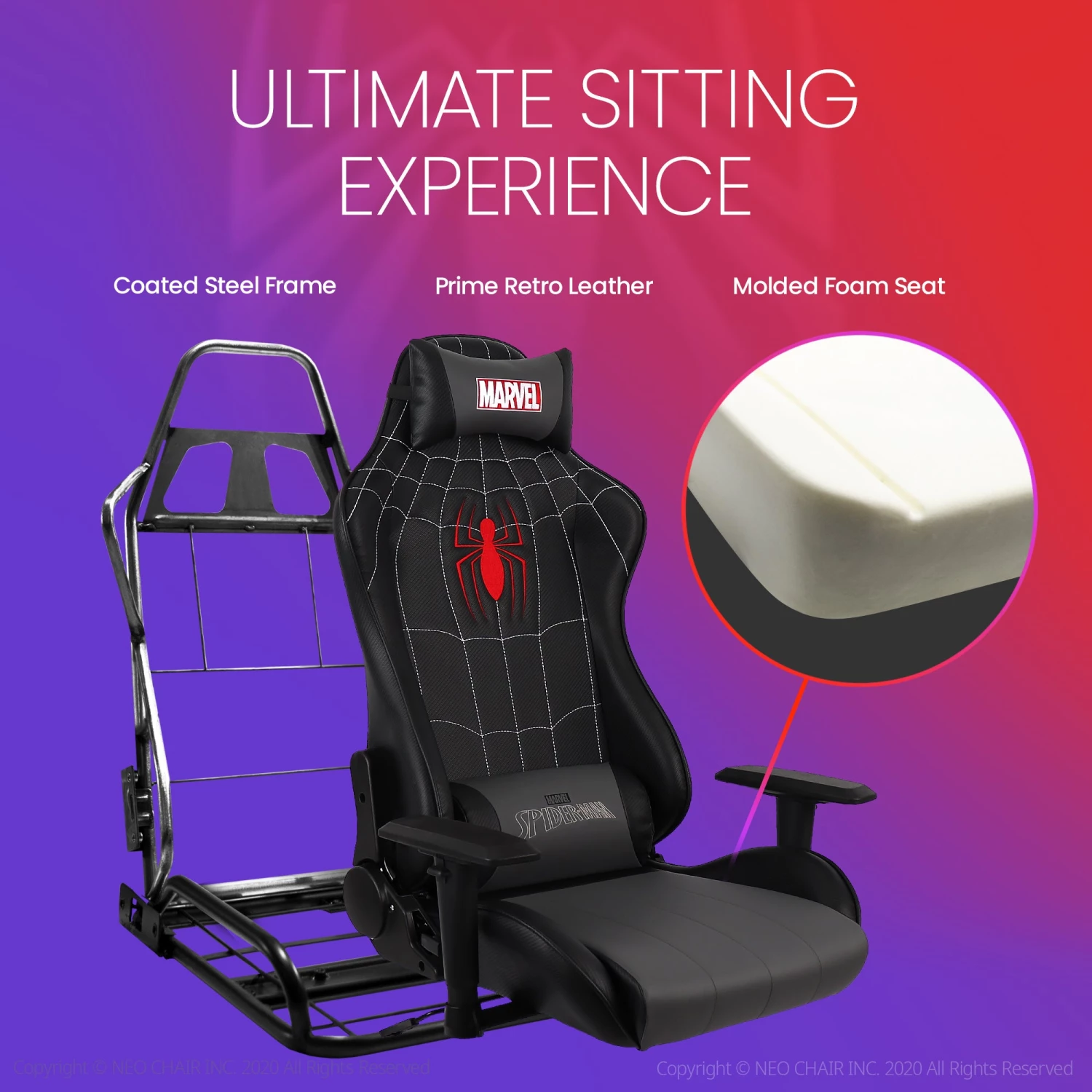 Neo Chair PRIME Spider-Man Edition (MV-ARC-SM) Marvel Gaming 6 Neo Chair PRIME Spider-Man Edition (MV-ARC-SM) Marvel Gaming