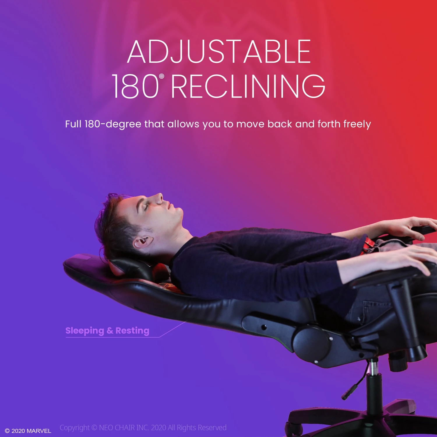 Neo Chair PRIME Spider-Man Edition (MV-ARC-SM) Marvel Gaming 8 Neo Chair PRIME Spider-Man Edition (MV-ARC-SM) Marvel Gaming