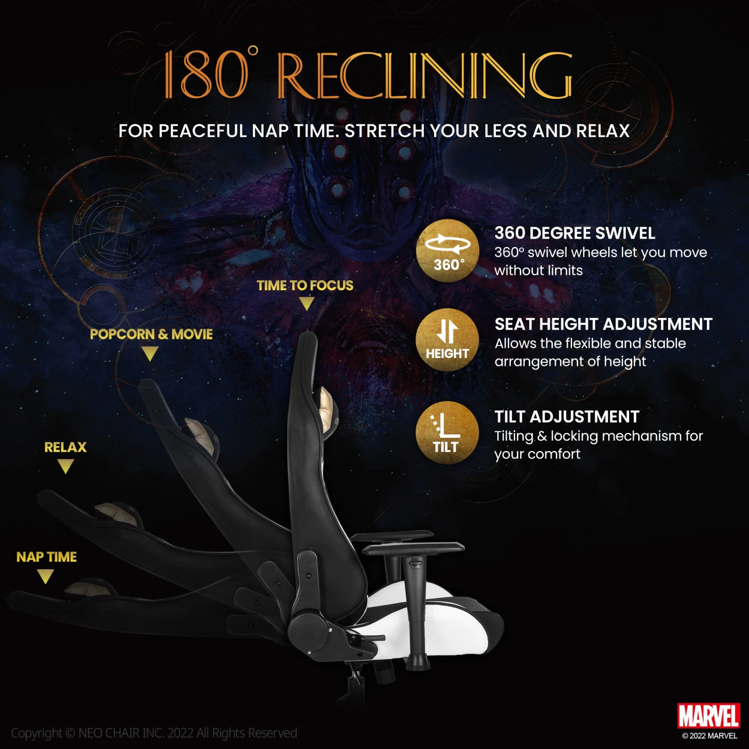 Neo Chair ETERNALS Gaming Chair-Eternals (MV-ETN-ET) 5 Neo Chair ETERNALS Gaming Chair-Eternals (MV-ETN-ET)