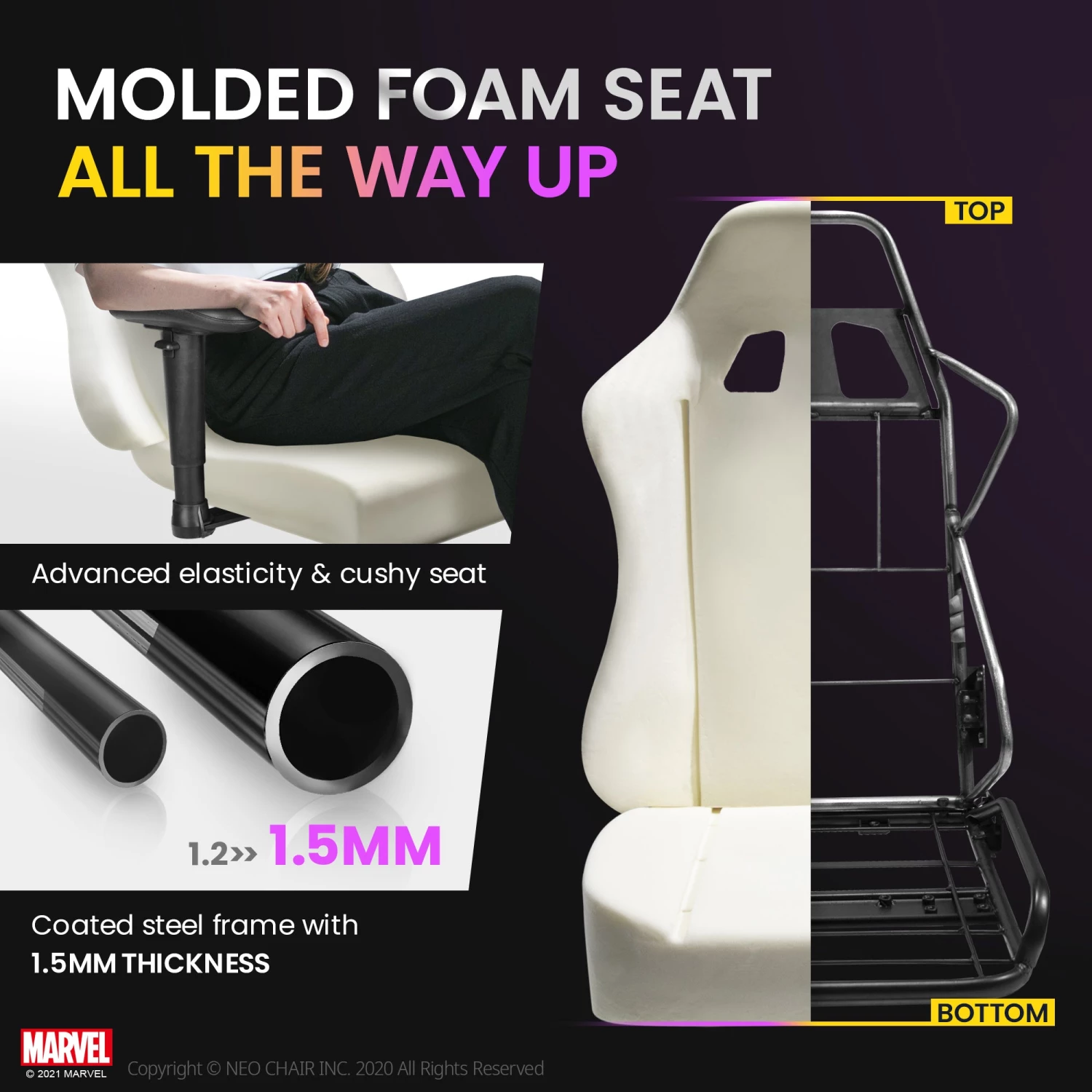 Neo Chair ULTIMATE Black Panther Edition (MV-RAP-BP) 8 Neo Chair ULTIMATE Black Panther Edition (MV-RAP-BP)