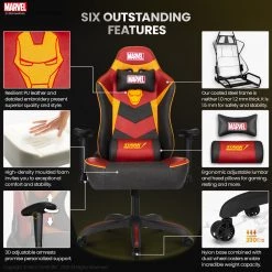 Neo Chair ULTIMATE Iron Man Edition (MV-RAP-IM) Marvel Gaming
